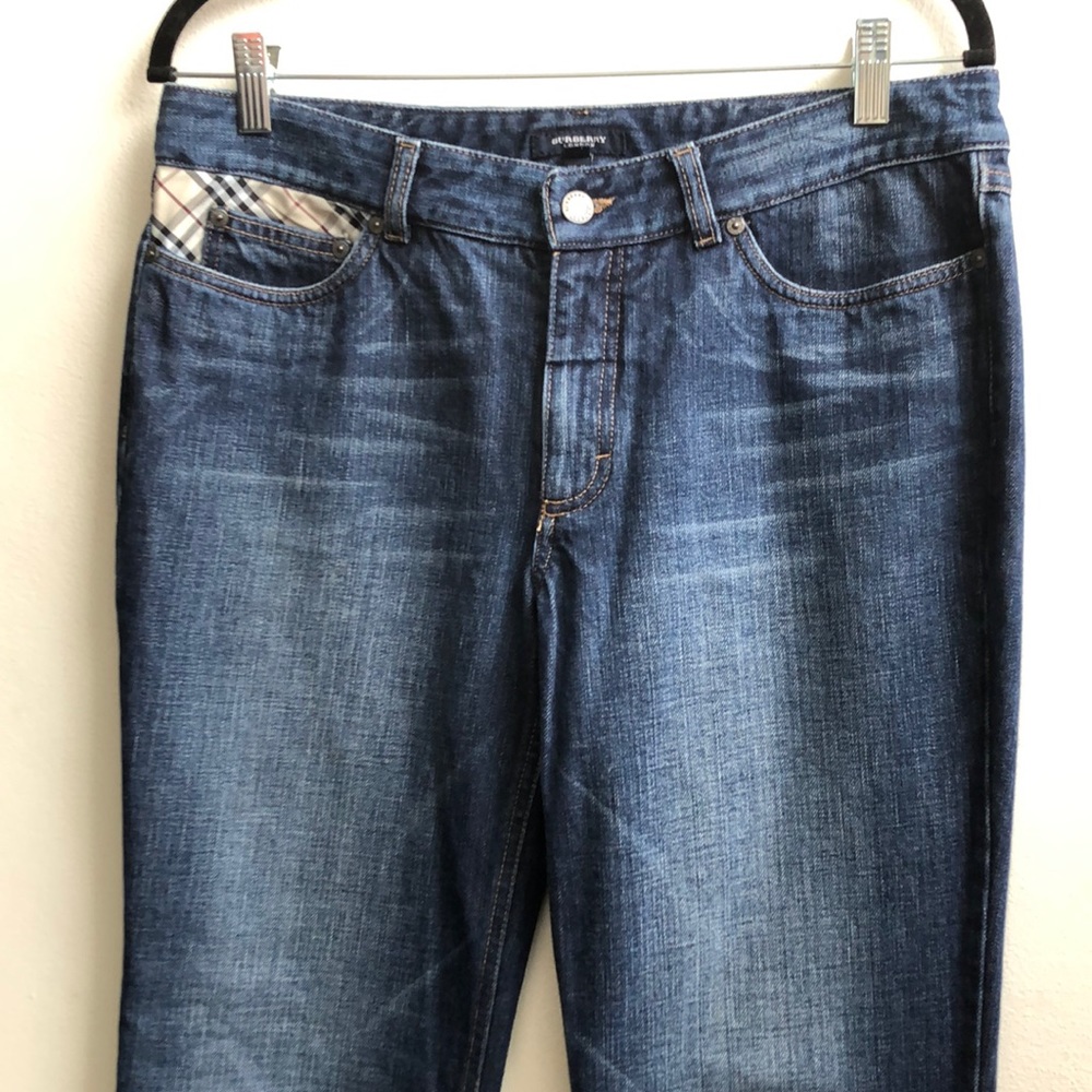 Burberry London Nova Check Straight Jeans 10
